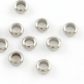 201 распорные кольца из нержавеющей стали, 5x2 мм, отверстие : 3 мм