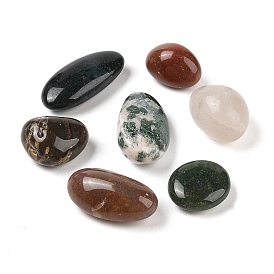 Natural Mixed Stone Beads, Nuggets, No Hole/Undrilled, Tumbled Stone