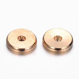 Brass Spacer Beads, Flat Round