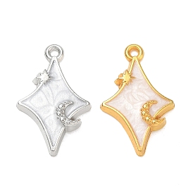 Colgantes de la aleación del esmalte, encantos de estrella y luna