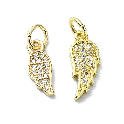 Латунные микропаве прозрачные кубические циркониевые подвески, без кадмия, без никеля и без свинца, с целью перехода в кольце, очарование крыла