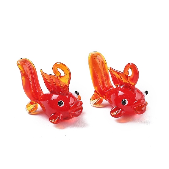 Подвески лэмпворк ручной работы, рыба