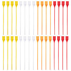 40 pièces 4 couleurs attaches de câble en plastique pour vêtements, chaussures et sacs