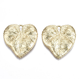 Crémaillère pendentifs en alliage placage, sans cadmium et sans plomb, feuille