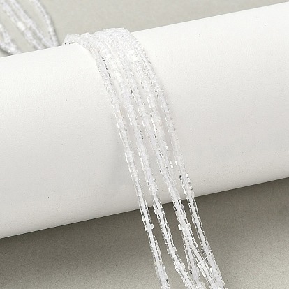 Природных кристаллов кварца бисер нитей, горного хрусталя, квадратный