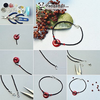 PandaHall Elite DIY Making, Brass Lobster Claw Clasps and Jump Rings