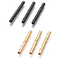 6Sets 2 Style 304 Stainless Steel Bayonet Clasps, Ion Plating (IP), Column