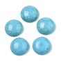 Synthetic Turquoise Cabochons, Dyed, Half Round/Dome