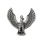 Tibetan Style Alloy Enamel Pendant, with Rhinestones, Eagle