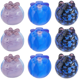 15 шт 3 цвета бусины лэмпворк ручной работы, черника