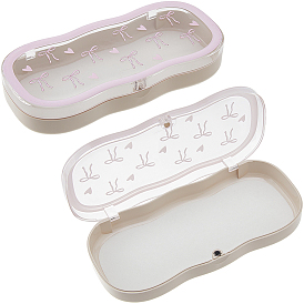 Симпатичные магнитные футляры для очков из АБС-пластика, солнцезащитные очки для очков, Bowknot шаблон