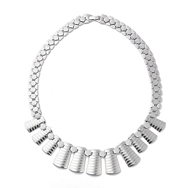 304 Stainless Steel Bib Necklaces for Men