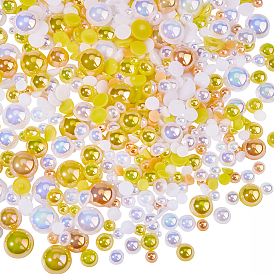 1 набор полукруглых кабошонов для сумок, включая кабошоны из искусственной жемчужной смолы, кабошоны из граненого стекла со стразами и пластиковые кабошоны, 1Железные пинцеты для ПК