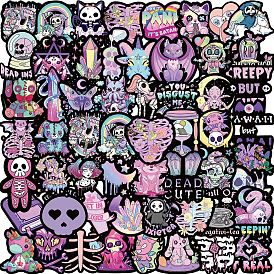 56 pcs pvc adhésif mignon pastel goth style gothique autocollants imperméables, pour bricolage album photo journal intime décoration de scrapbook