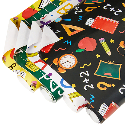 12Stück 4Stile Geschenkpapier, Rechteck