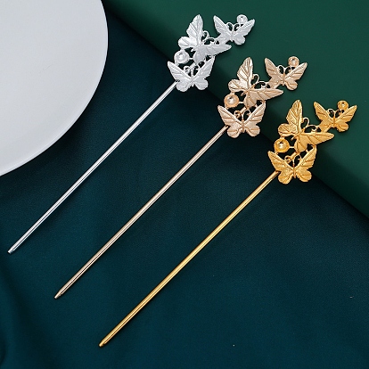 Настройки палочек для волос из сплава, бабочка