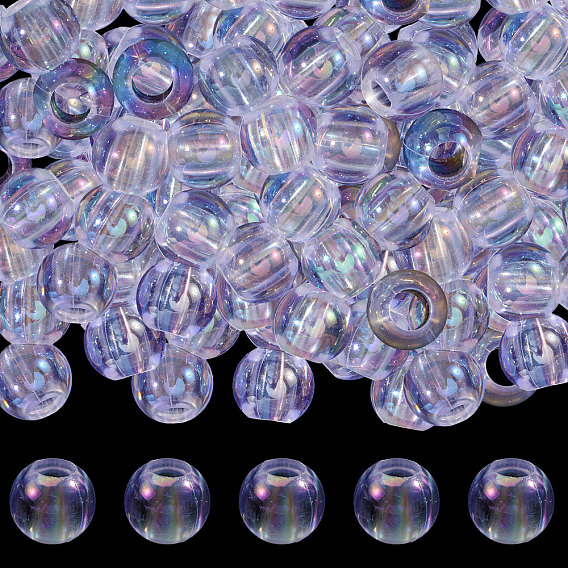 350шт акриловые европейские бусины, круглые