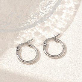 303 круглые серьги-кольца из нержавеющей стали