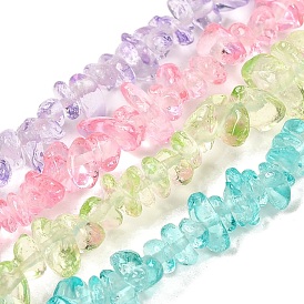 Прозрачные стеклянные бусины, имитация драгоценных камней, самородки