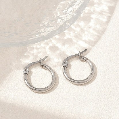 303 круглые серьги-кольца из нержавеющей стали