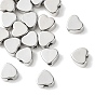 Perles en laiton shegrace, cœur, sans cadmium et sans nickel et sans plomb, plaqué longue durée