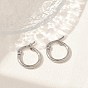 303 круглые серьги-кольца из нержавеющей стали