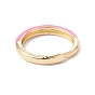 Enamel Adjustable Ring, Real 18K Gold Plated Brass Jewelry for Women, Lead Free & Cadmium Free