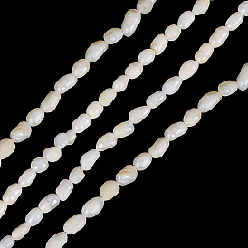 2 нити натуральных бусин из культивированного пресноводного жемчуга starnds, рис