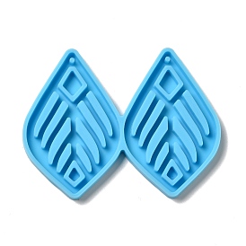 DIY Leaf Pendant Silicone Molds, Resin Casting Molds, for UV Resin & Epoxy Resin Jewelry Making