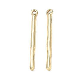 Pendentifs en acier inoxydable, charmes de barre, plaqué longue durée