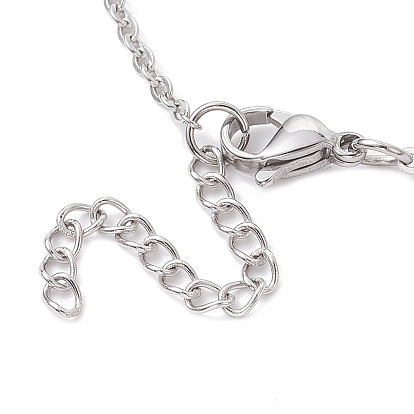 304 Stainless Steel Dolphin Link Anklets with Cable Chains