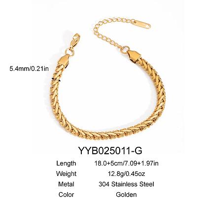 Браслеты из нержавеющей стали в виде змеиной цепи для унисекс