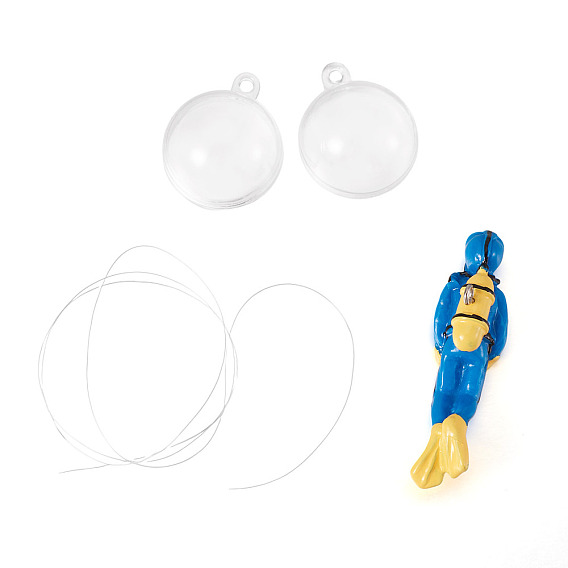 Resin Diver Model, for Micro Landscape Fish Tank Aquarium Decoration