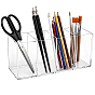 4-Compartment Acrylic Pen Holder, Rectangle