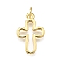 Латунные подвески, полый крест, стойки покрытие, долговечный, без свинца и без кадмия, с целью перехода в кольце