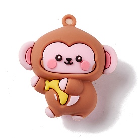 PVC Plastic Cartoon Pendants, Monkey