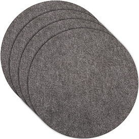 Felt CD Pads, Record Mats, Flat Round
