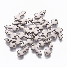 201 Stainless Steel Charms, Key