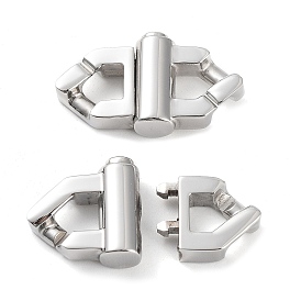 304 Stainless Steel Bayonet Clasps, Oval