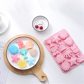 Food Grade DIY Silicone Molds, Fondant Molds, Baking Molds, Chocolate, Candy, Biscuits, UV Resin & Epoxy Resin Jewelry Making, Medal & Crown