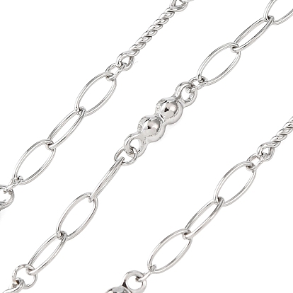 304 овальные цепи из нержавеющей стали с плоскими круглыми звеньями, пайки, с катушкой