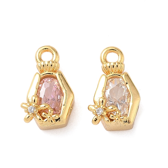 Латунь с кубическими цирконами, без никеля , реальный 18 k позолоченный