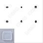 24Pcs 6 Style Sew on Rhinestone, Glass Rhinestone, with Silver Plated Brass Findings, Garment Accessories, Horse Eye & Round & Square & Flat Round & Teardrop & Oval