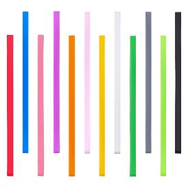 12шт 12 цвета силиконовые ленты, эластичные упаковочные ленты для книг, камеры, искусство, Готовка, упаковка, упражнение, обертывания пакетов