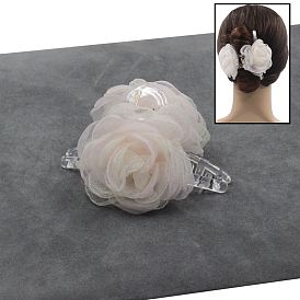 1200Pcs Double-sided Flower Plastic Claw Hair Clips