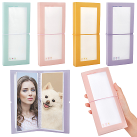 Nbeads 4 шт. 4 цветные полипропиленовые и пластиковые фотоальбомы для домашних животных, папка для фотокарт, прозрачный фотоальбом скрапбукинг diy, прямоугольные