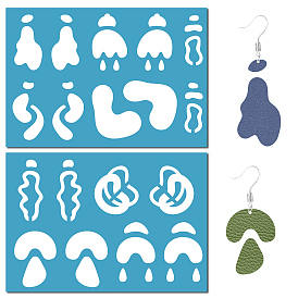 Акриловая серьга ручной работы шаблон, трафареты для резки кожи