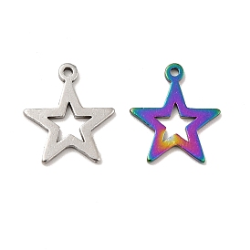 201 Stainless Steel Pendants, Star Charms