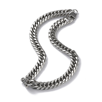 304 Stainless Steel Cuban Link Chain Necklaces