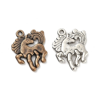 Сплавочные подвески тибетского стиля, без кадмия и без свинца, лошади прелести